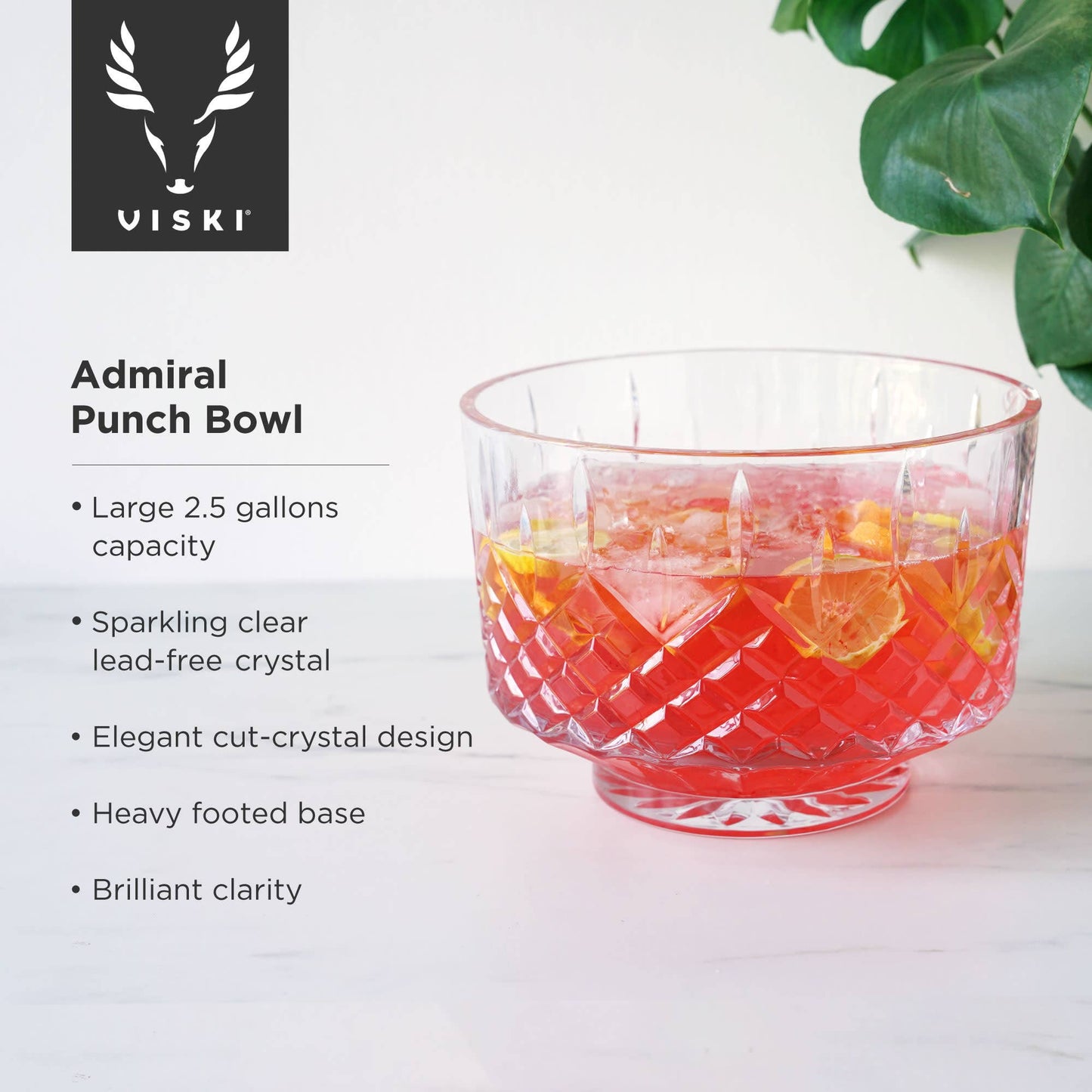 Admiral™ Crystal Punch Bowl