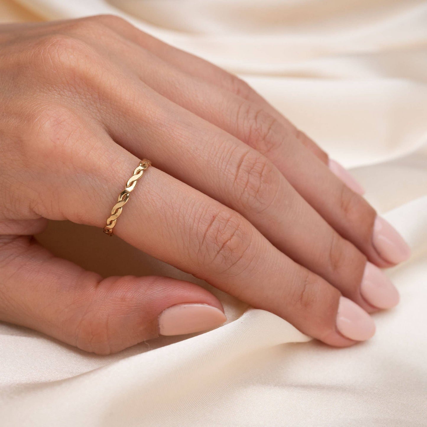 Gold Infinity Ring