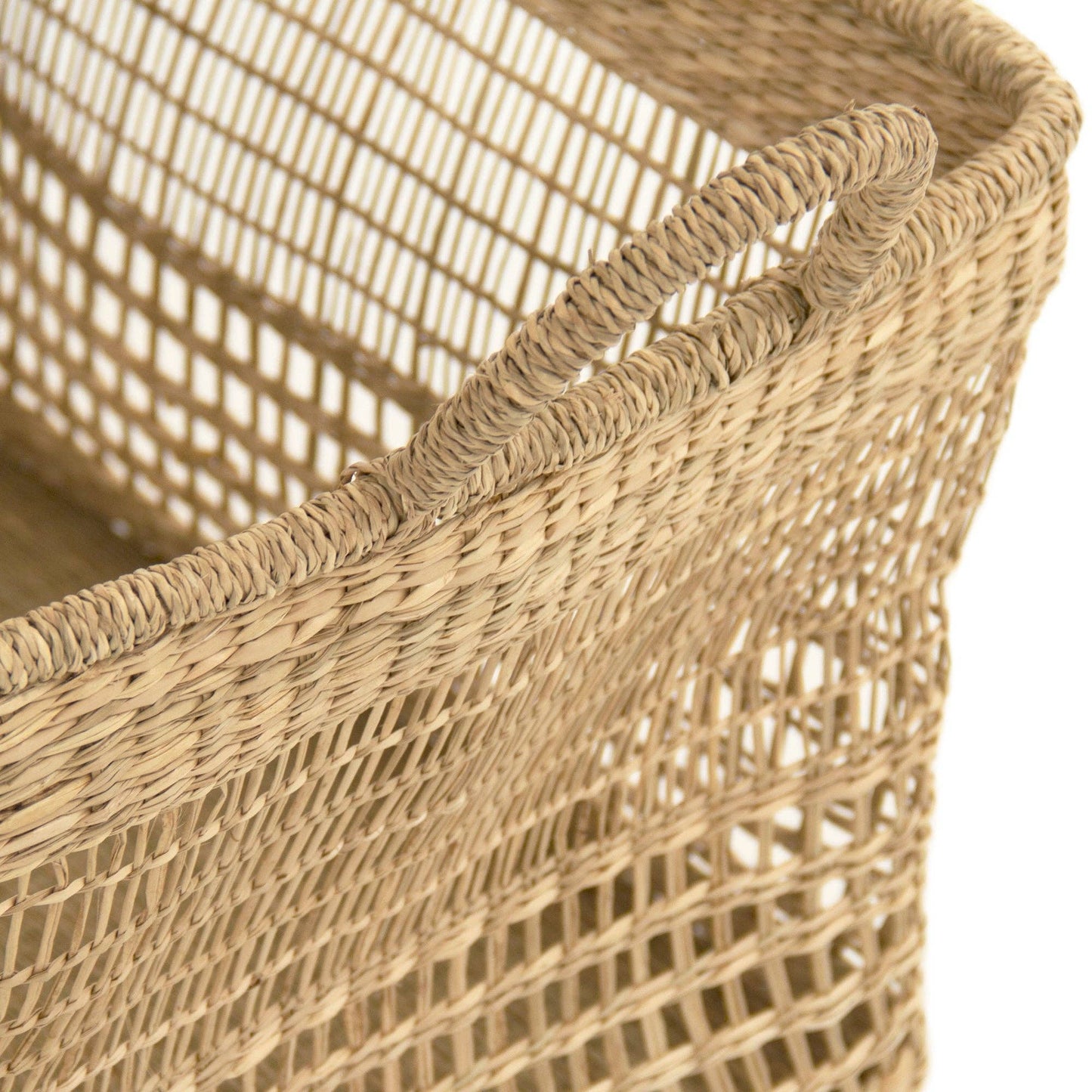 Woven Basket w/ Handles Large