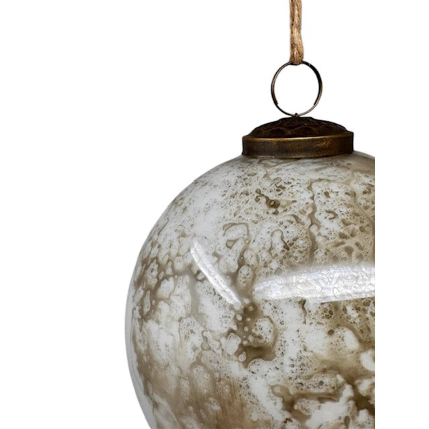 5" Marble Plated Glass Ornament