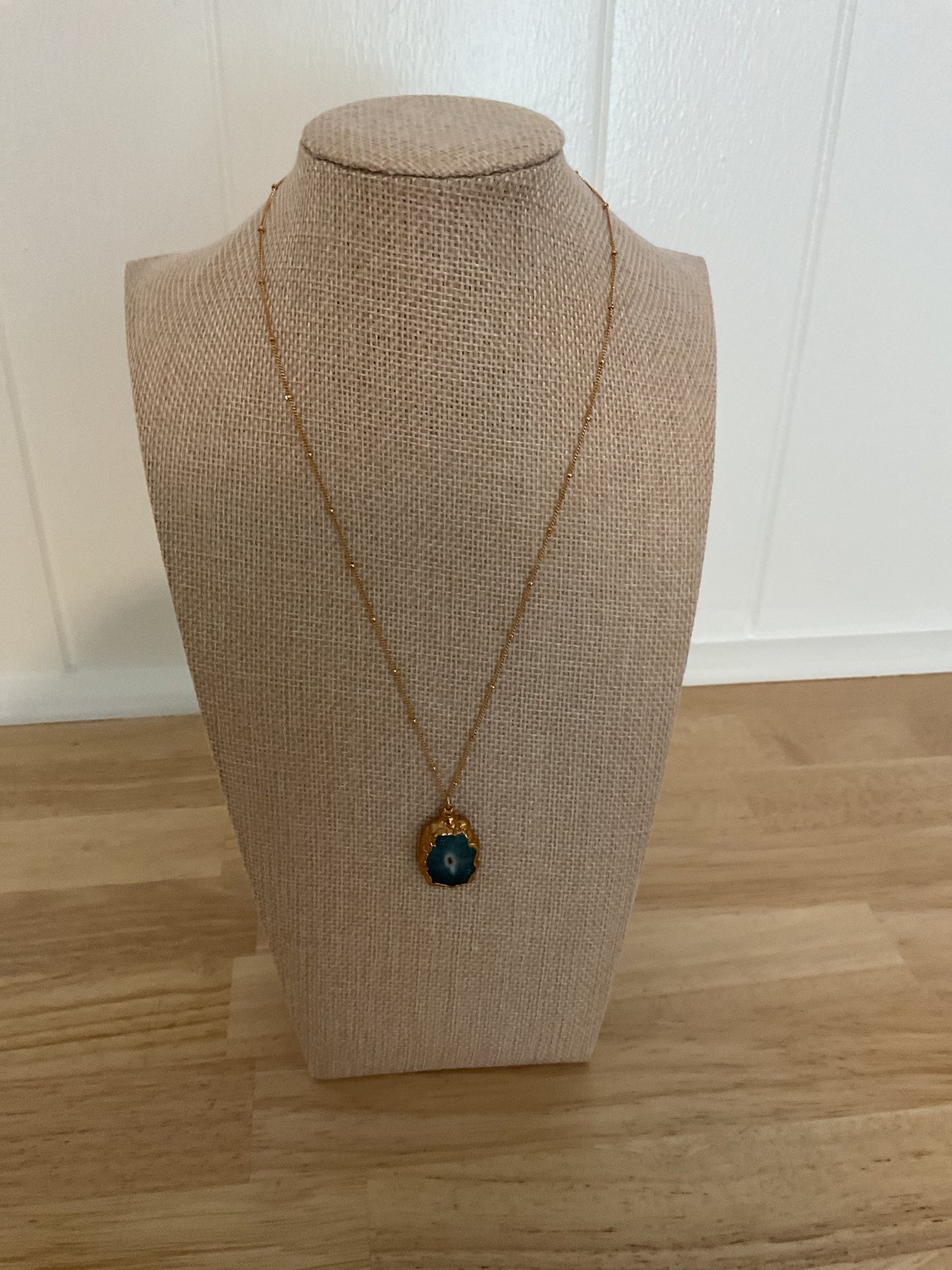 Stalactite Necklace- Dark Blue/Green