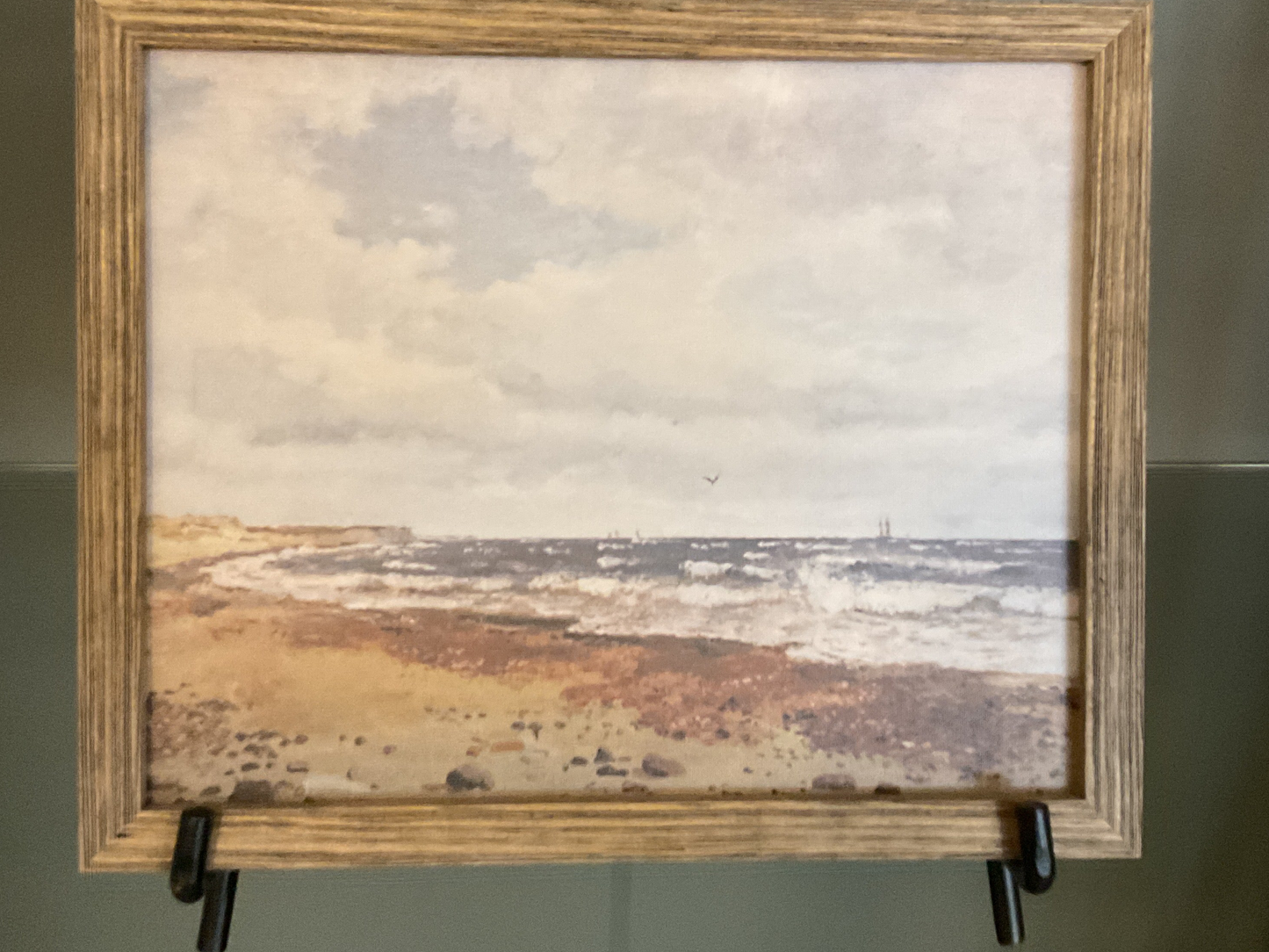 Ocean & Shoreline Vintage Framed Canvas 8” x 10”