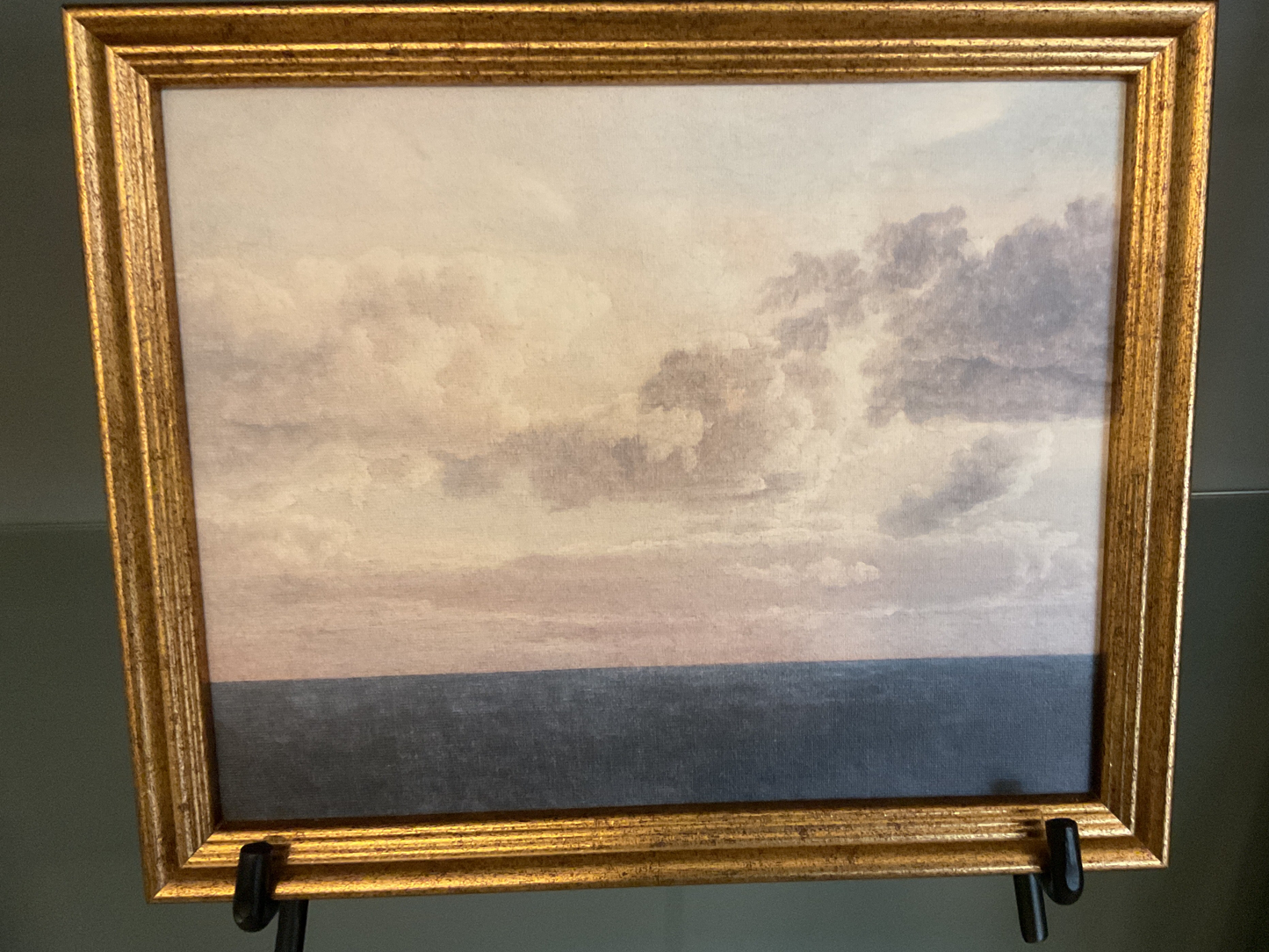 Ocean & Clouds Vintage Framed Canvas 8” x 10”