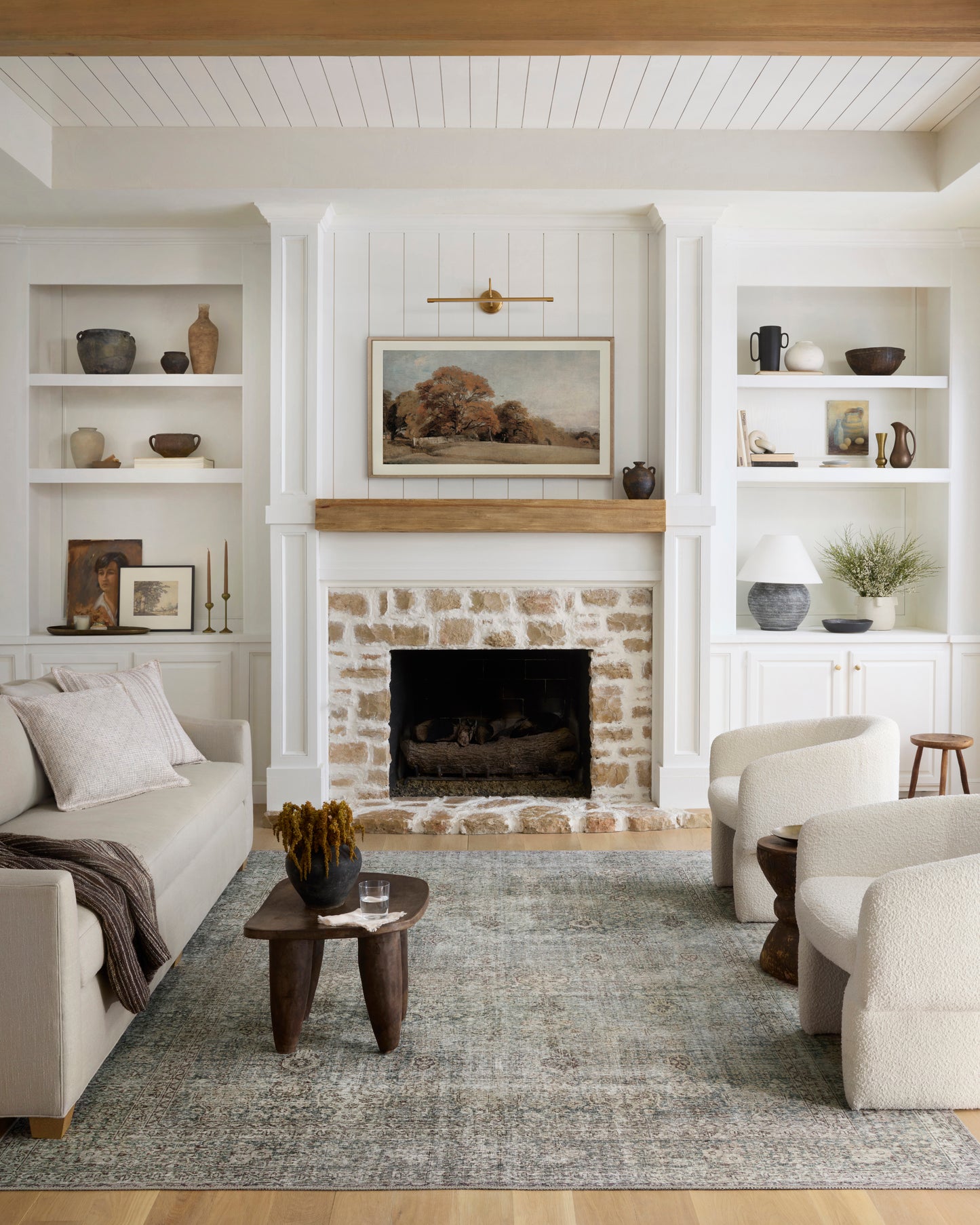 LOLOI Emerald & Antique Ivory 2 x 3