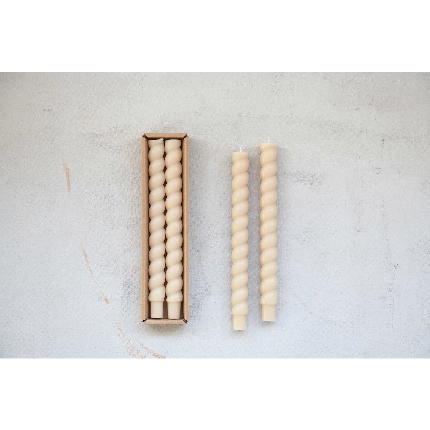 Unscented Twisted Taper Candles (SET OF 2)