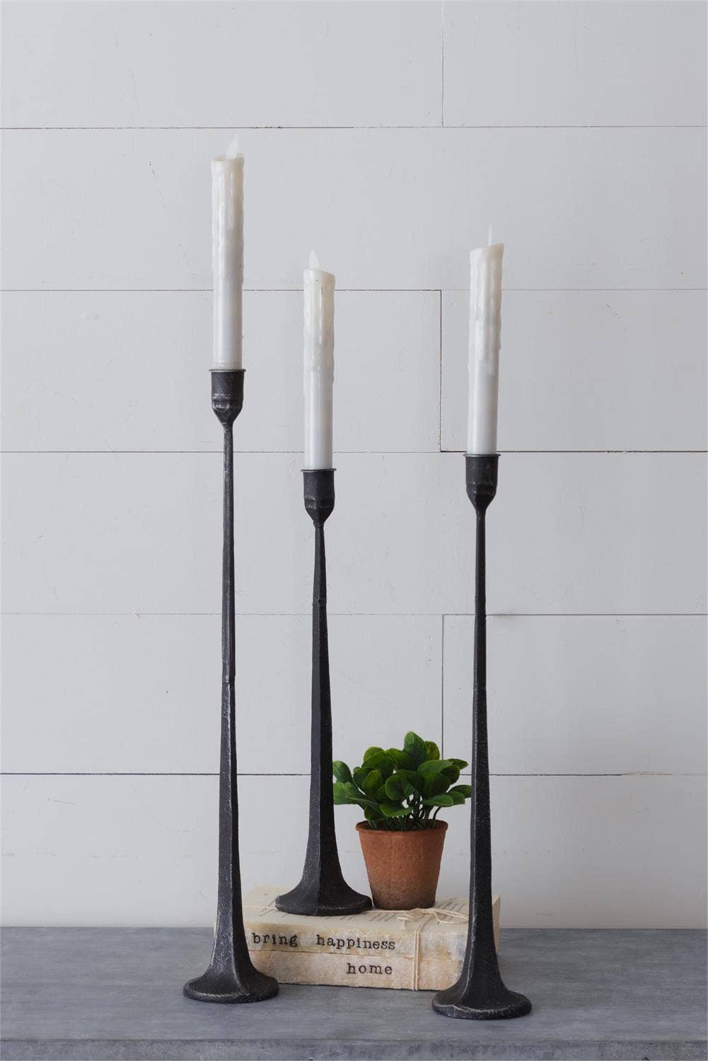 Hand Forged Metal Candle Holders