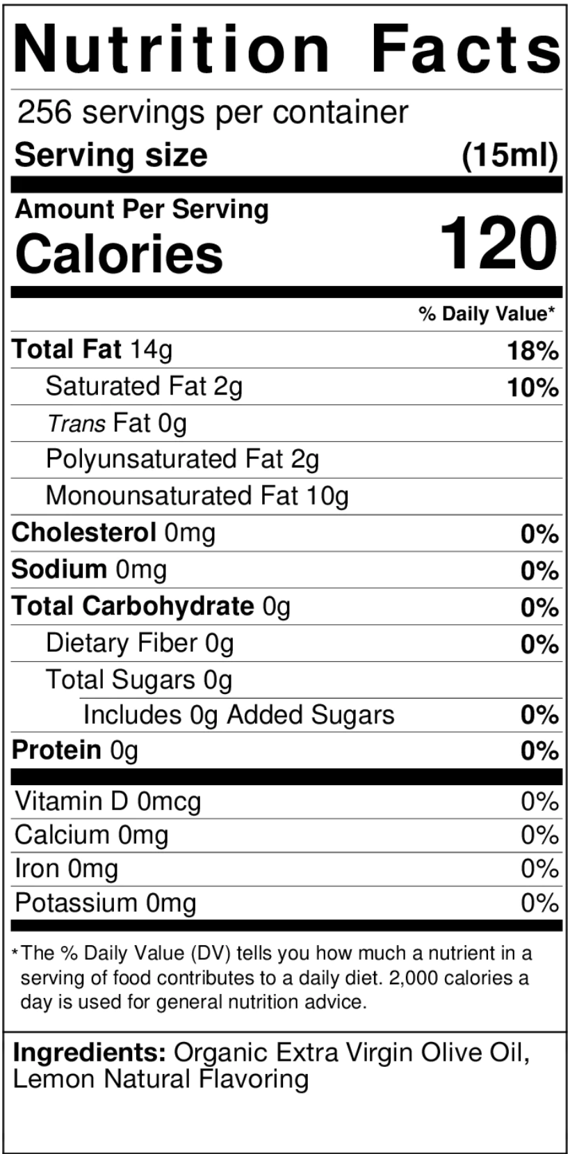 2023 Organic California Meyer Lemon Olive Oil