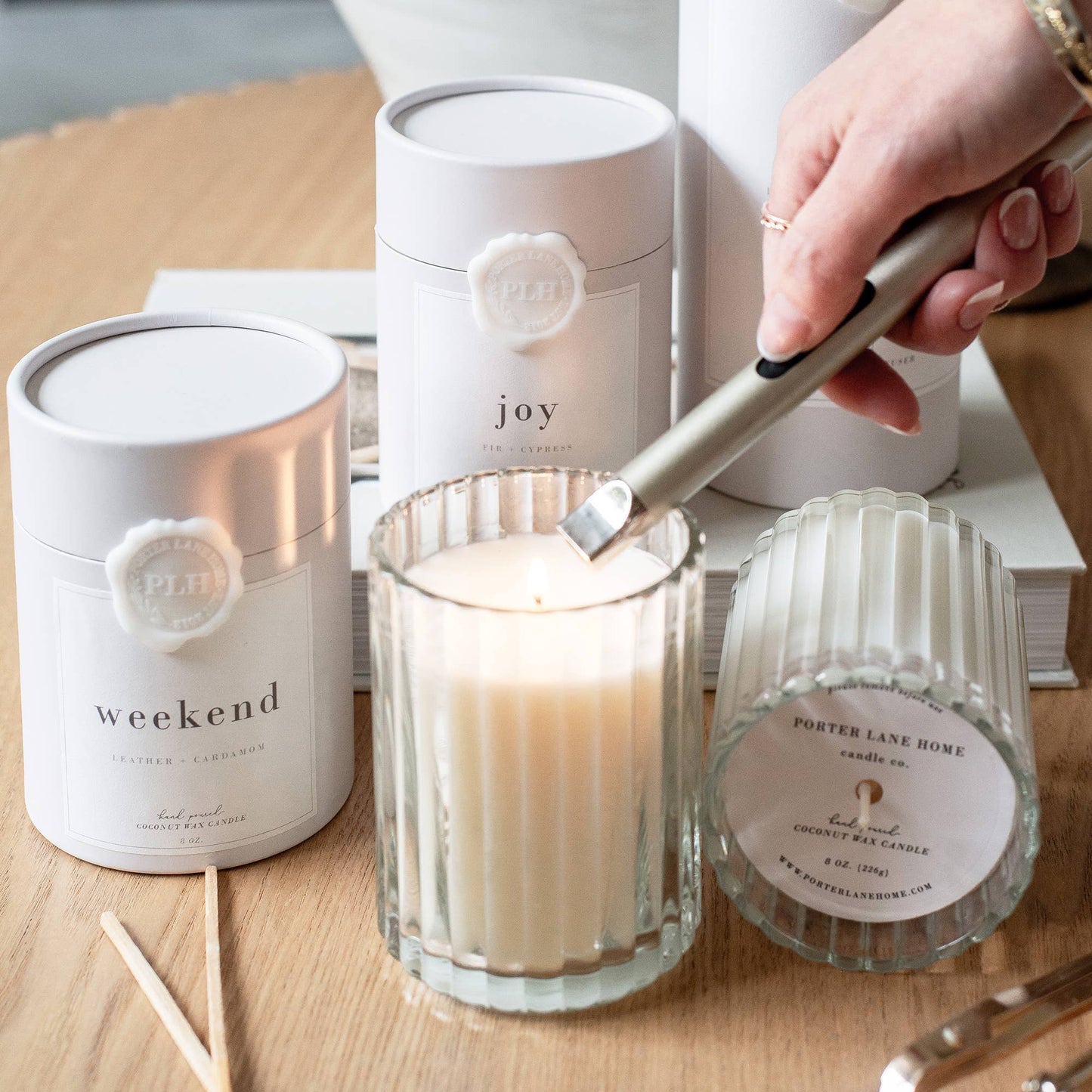 UNWIND | Sea Salt + Palm Fluted Coconut Wax Candle