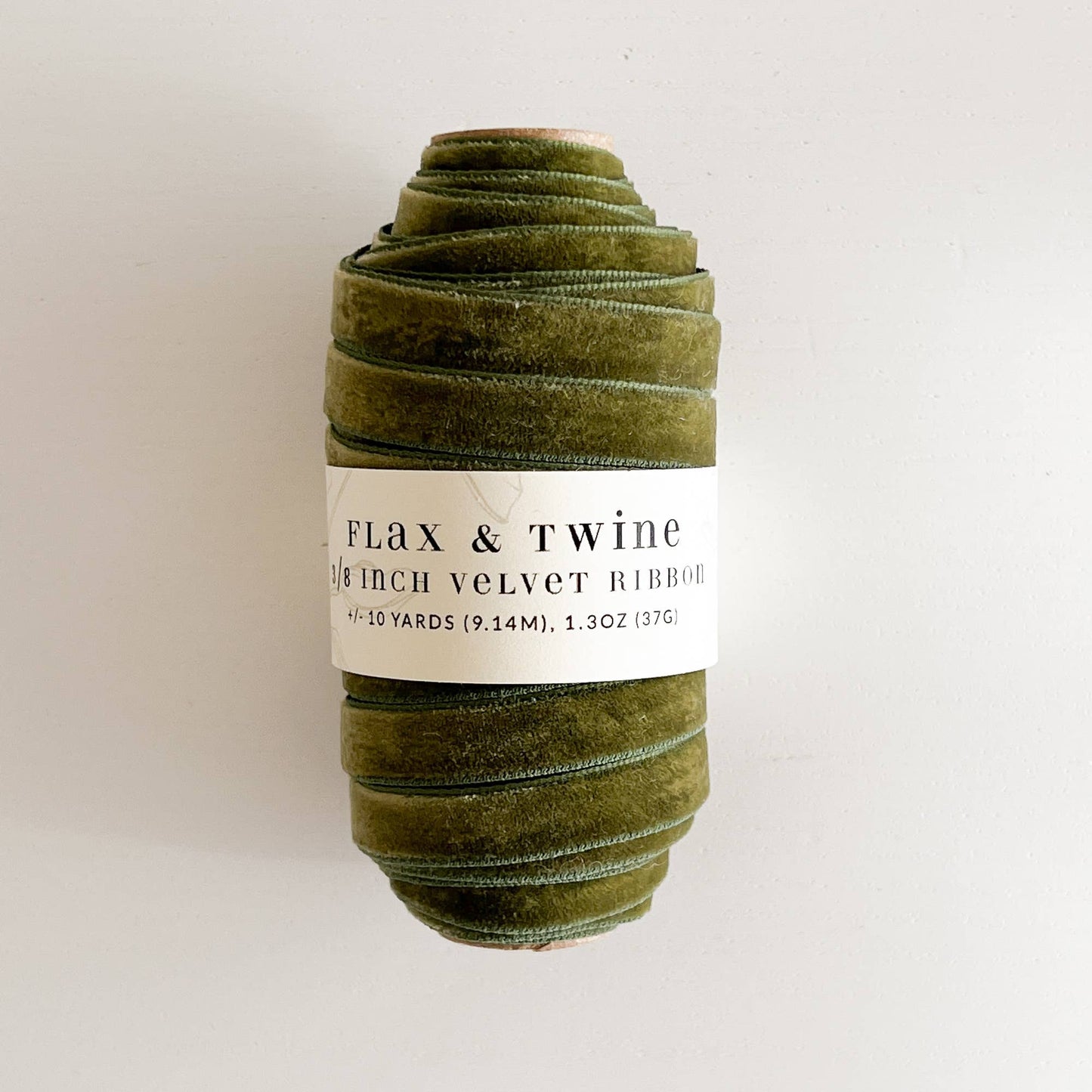 Flax & Twine 3/8" Velvet Ribbon - 10 Yards