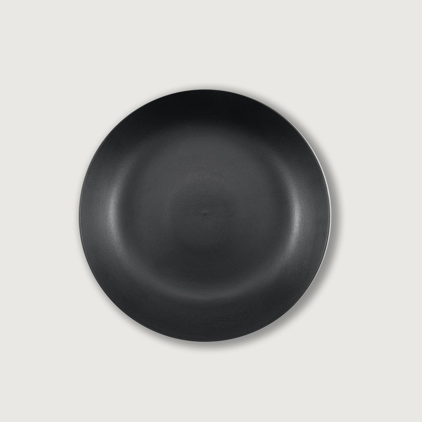 Matte Black Ceramic Footed Bowl