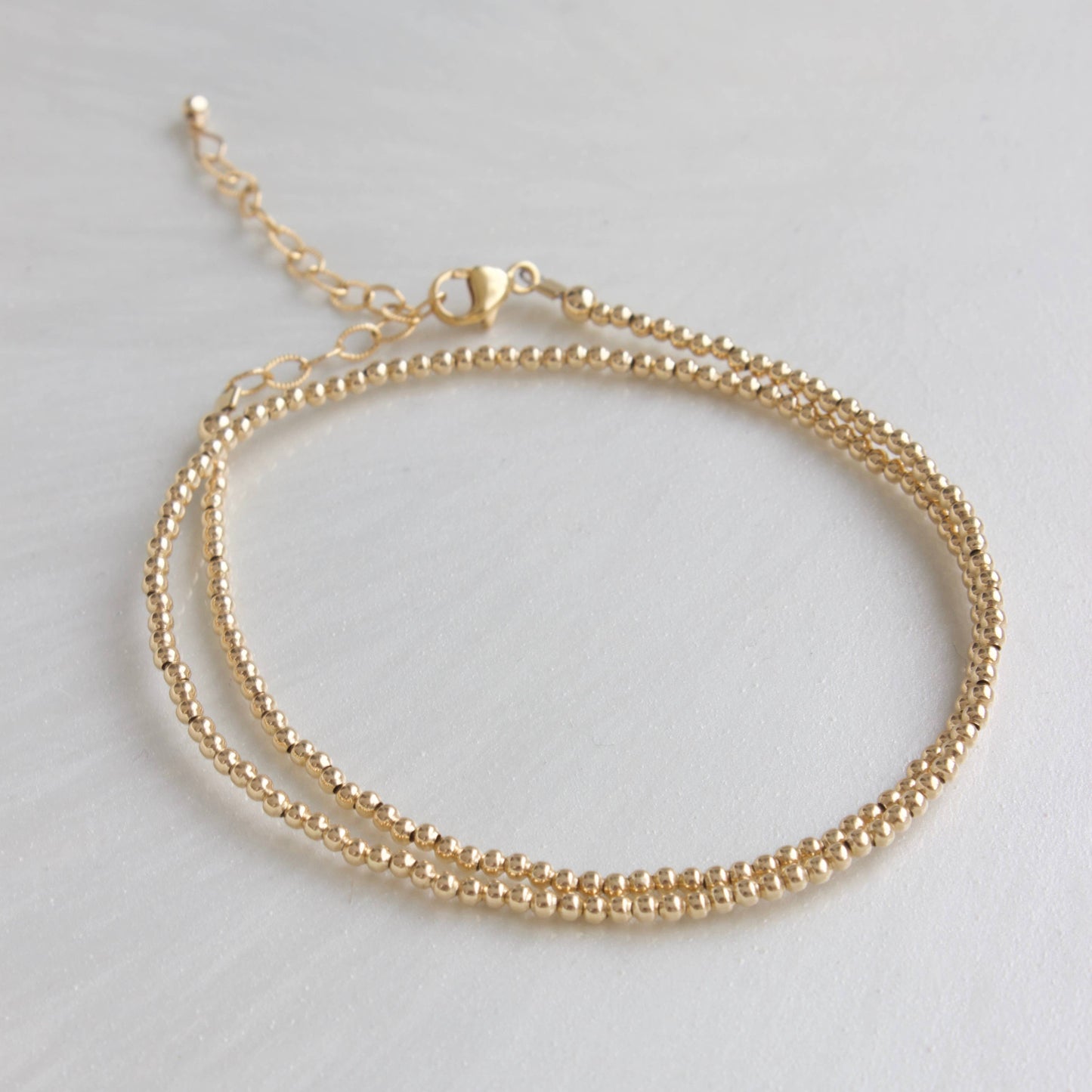 GOLD FILLED DOUBLE WRAP BRACELET