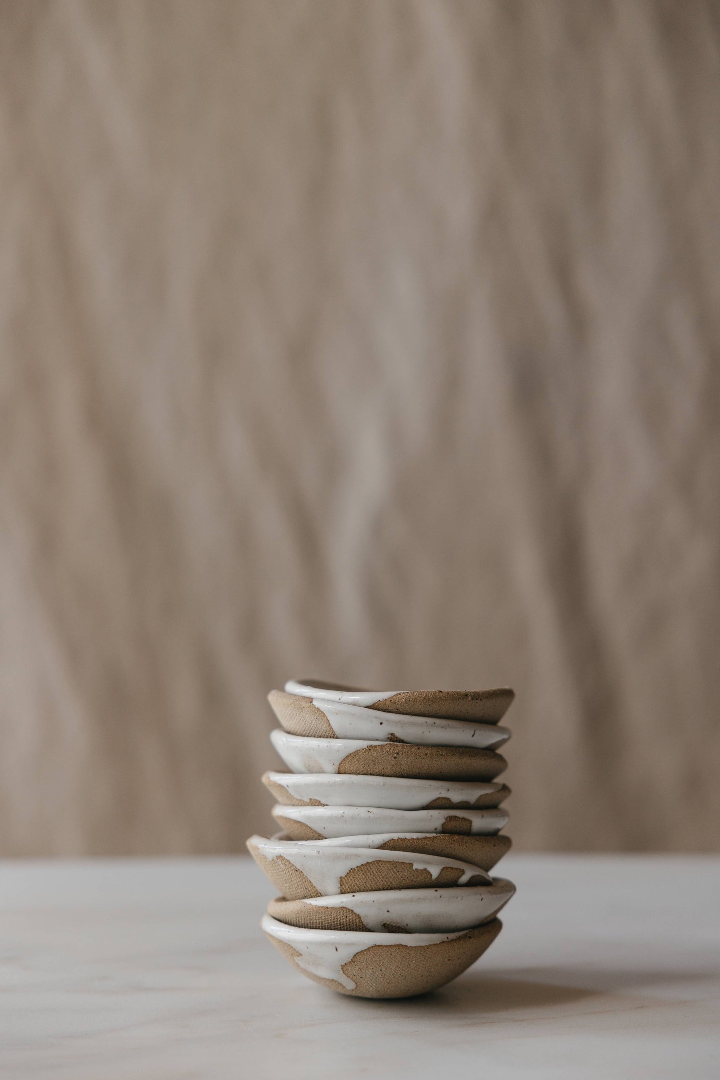 Speckled White Ceramic Prep Dishes
