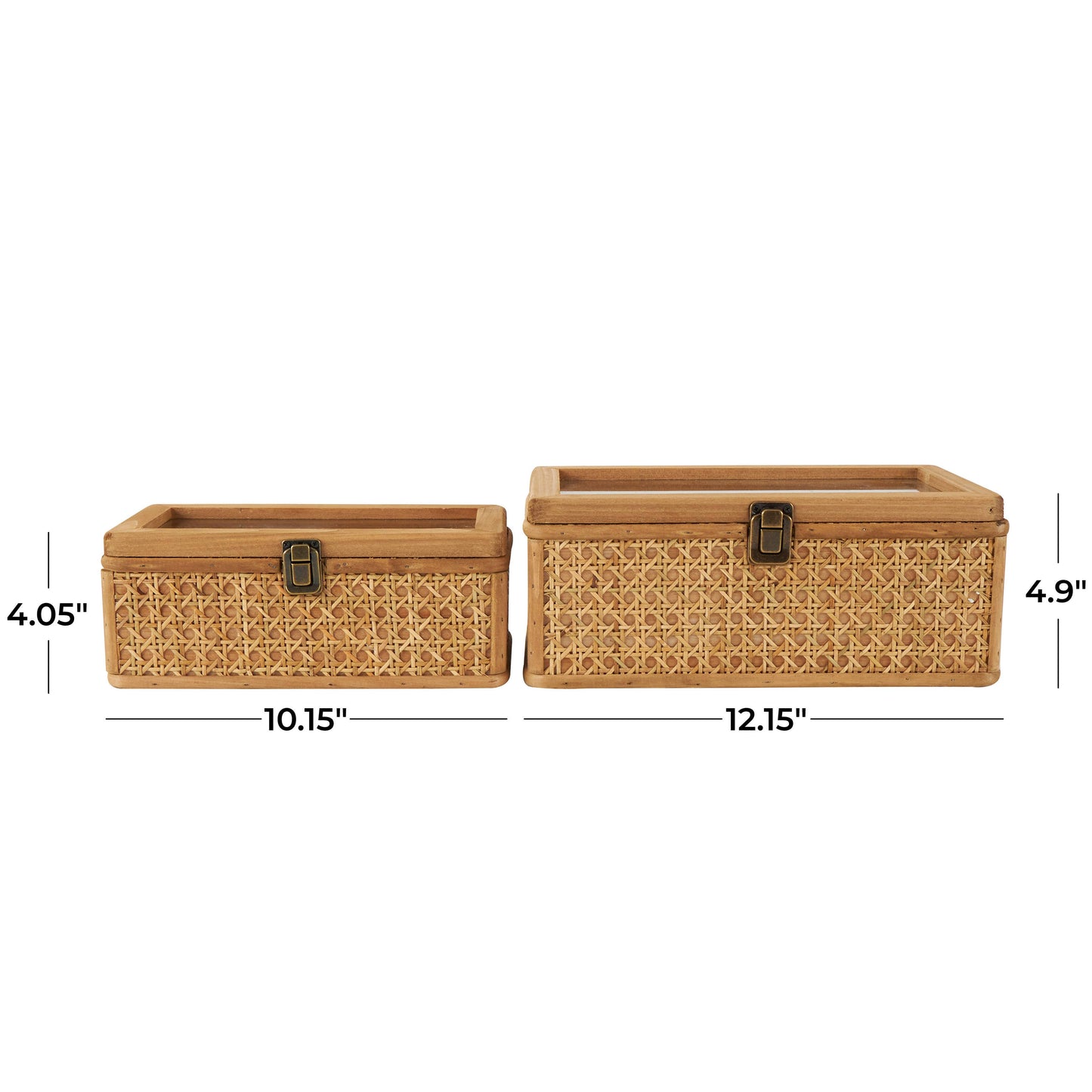 Natural Brown Rattan Box