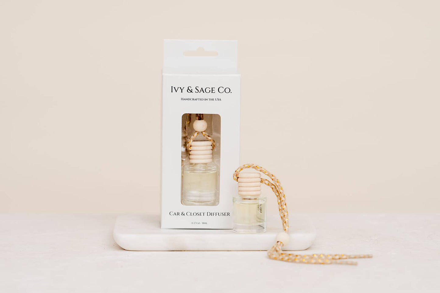 White Lotus Car Diffuser – Coconut & Sandalwood