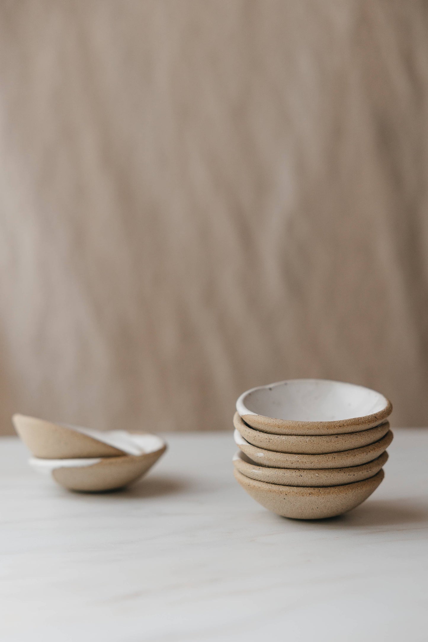 Speckled White Ceramic Prep Dishes