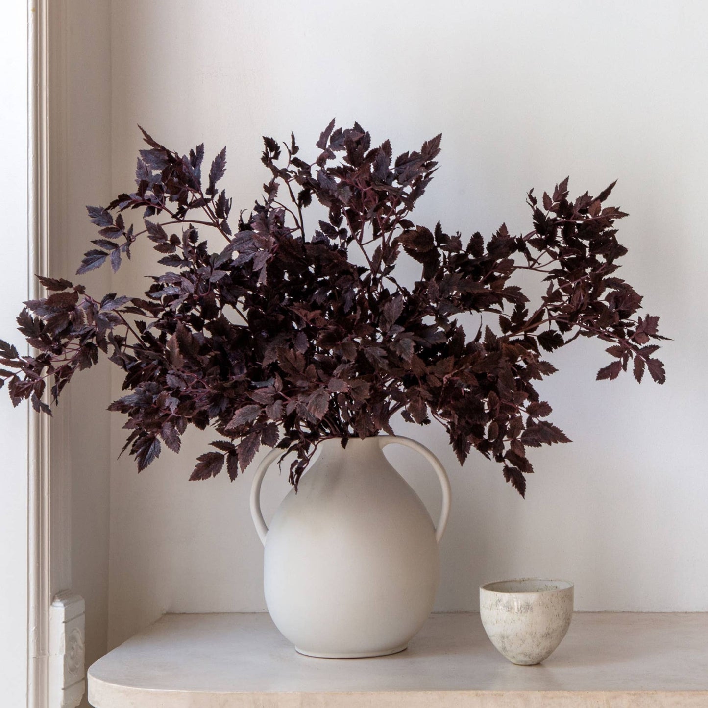 Plum Fake Cimicifuga Ramosa Leaves - 31"