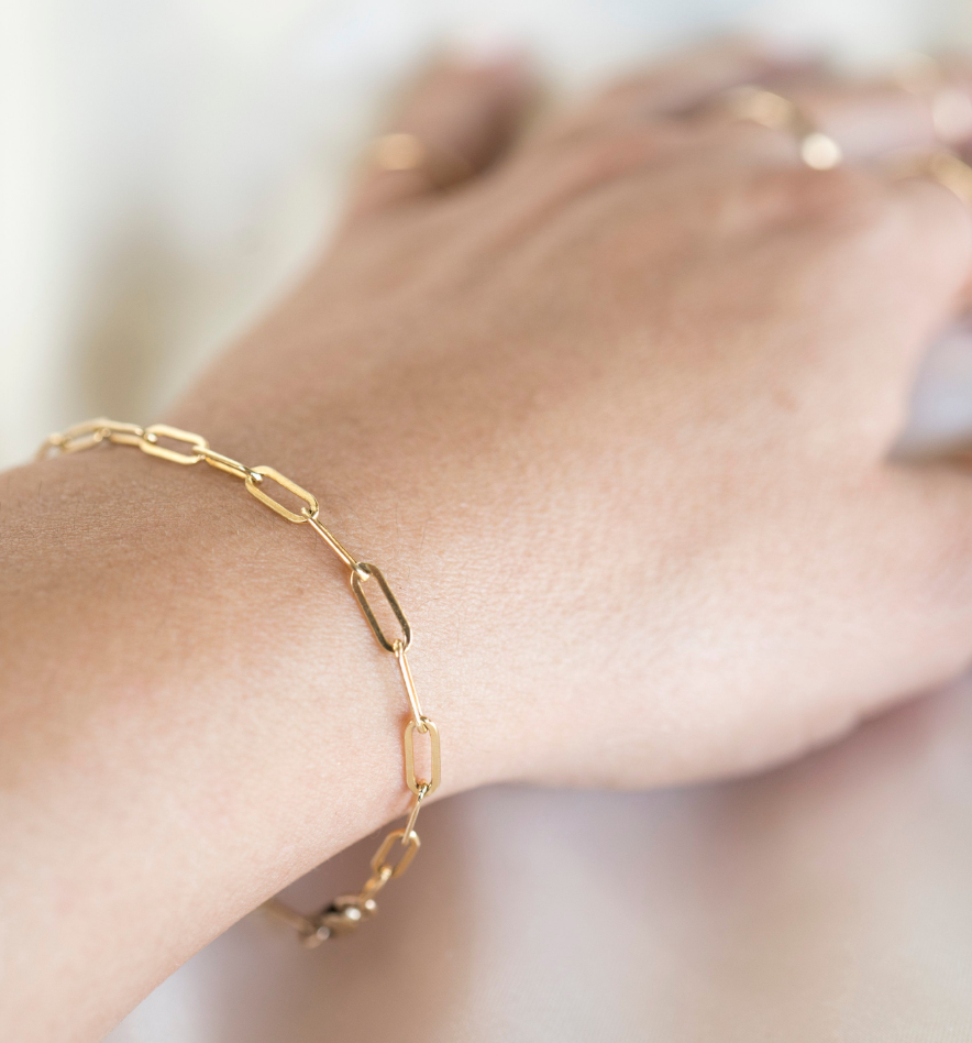 Gold Rectangle Bracelet