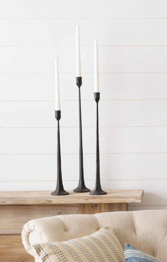 Hand Forged Metal Candle Holders