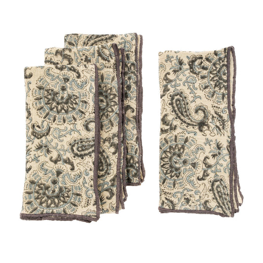 Marin Block Print Napkins Set of 4