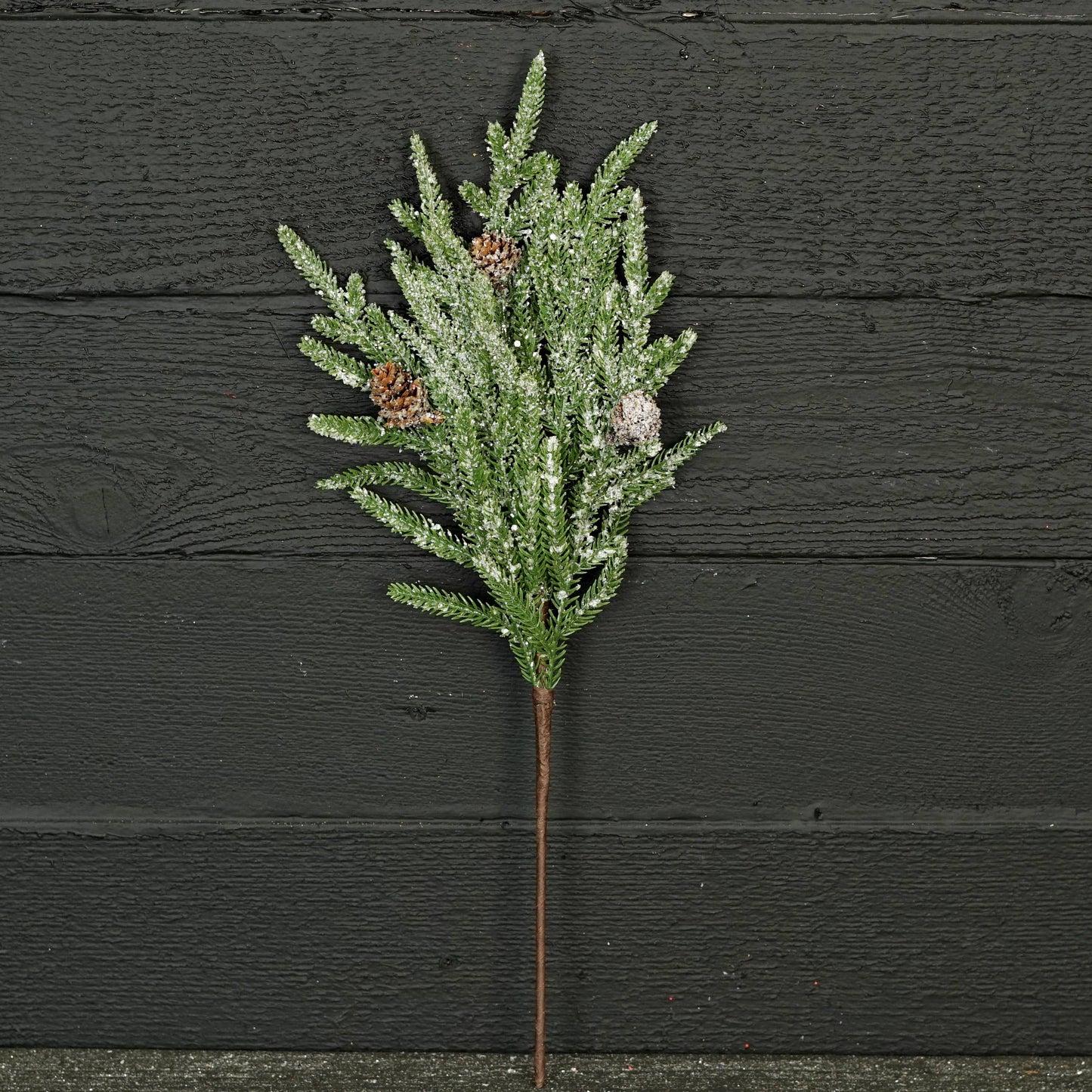 20in Spray-Snowy Soft Touch Norfolk Pine with Pinecone