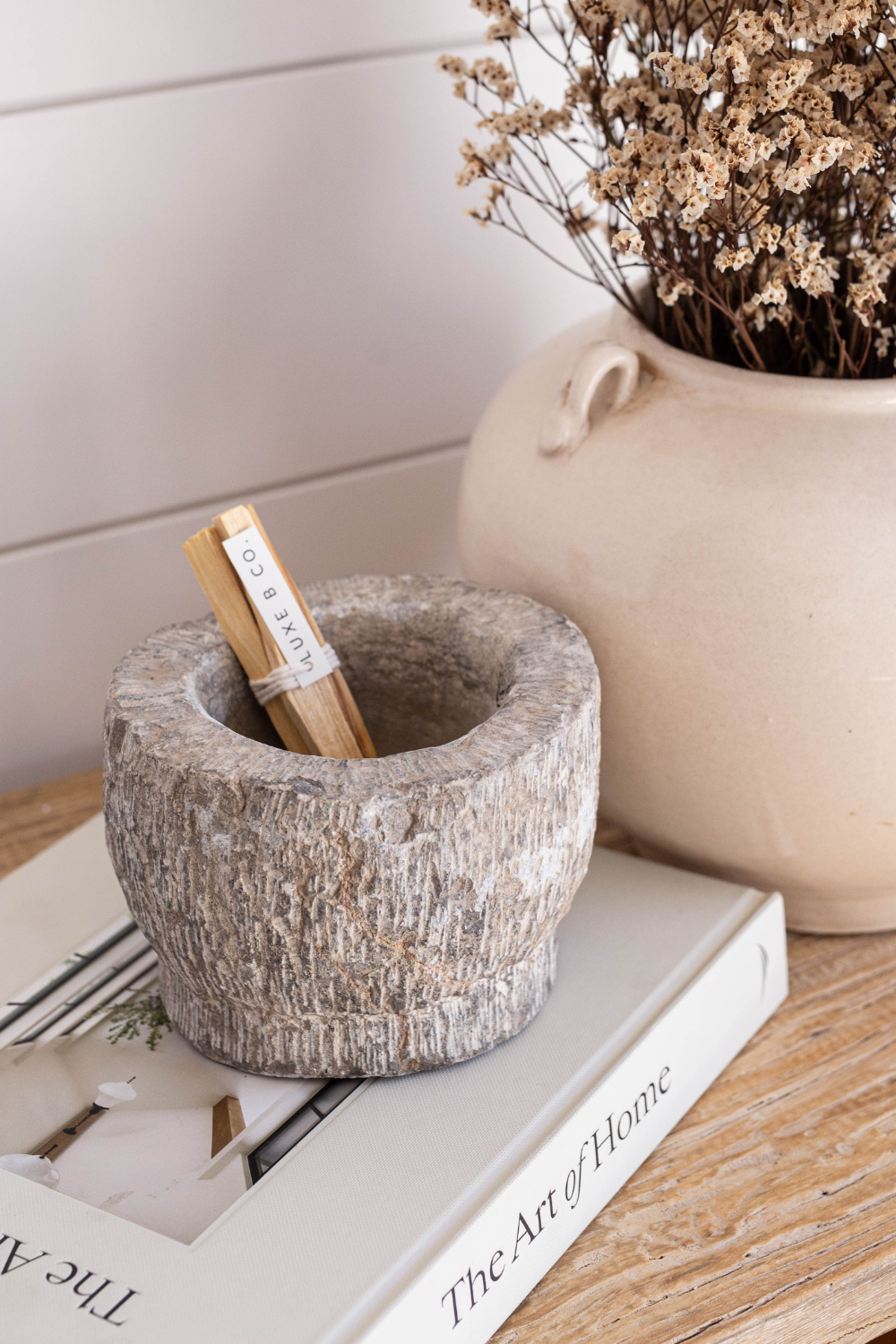 Stone Mortar Vintage Inspired Bowl