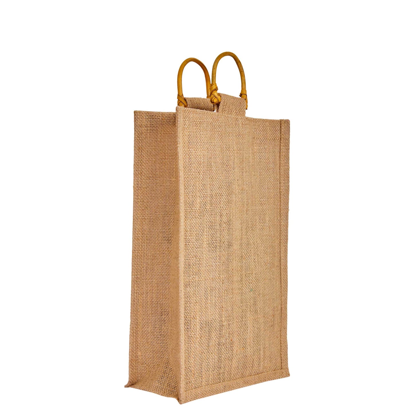 Double Wine Bottle Bags – Jute with Handles