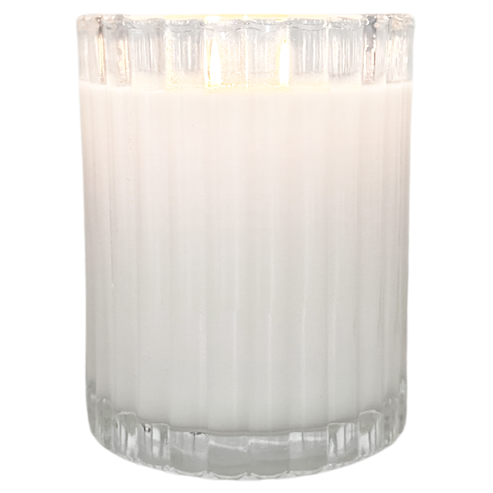 Joy | Fir + Cypress Fluted Coconut Wax Candle