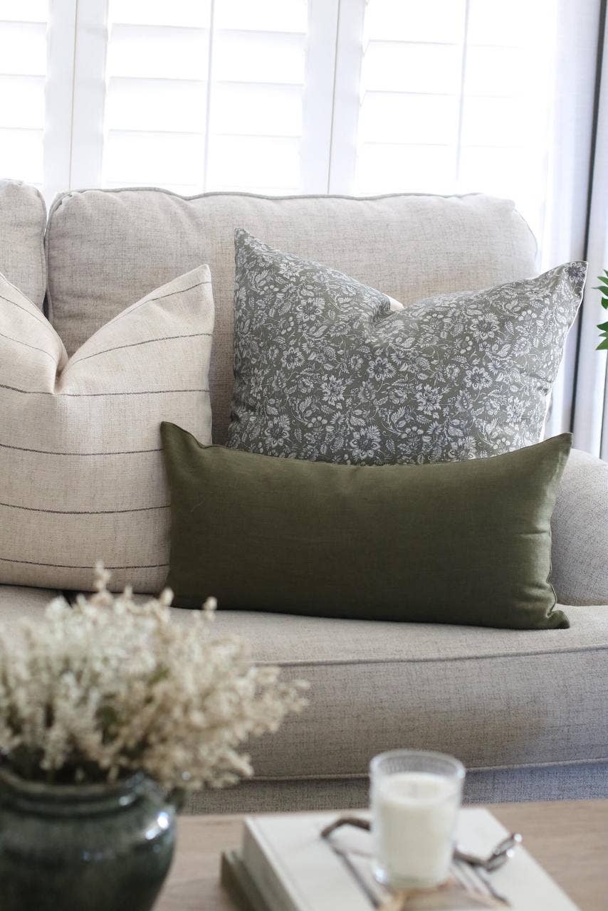Natural Throw Pillow | Evans