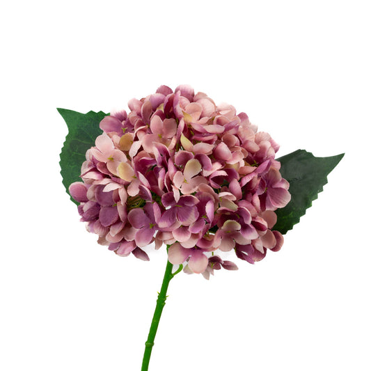 Faux Hydrangea Pick - Mauve - 13 Inch