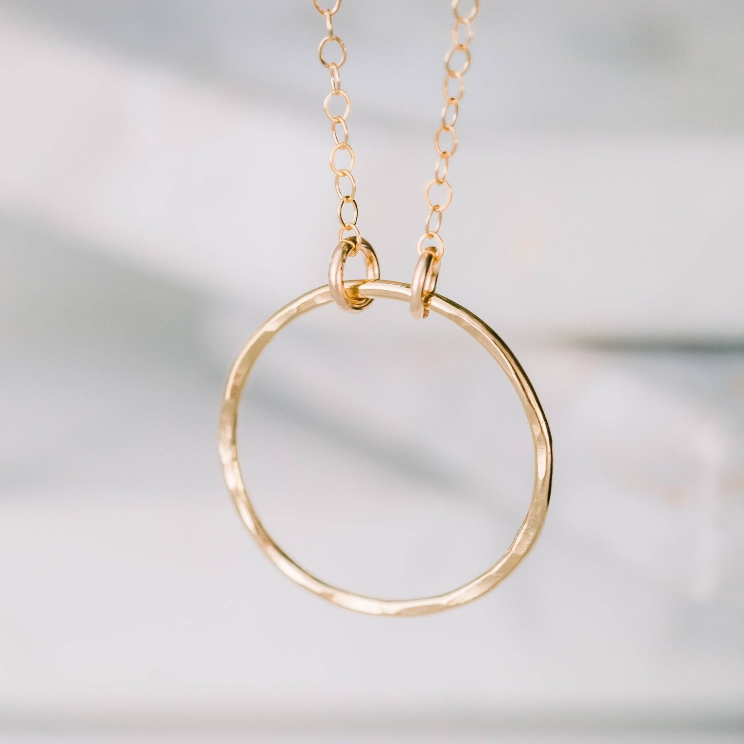 Open Ring Necklace - Waterproof, Hypoallergenic, Minimalist