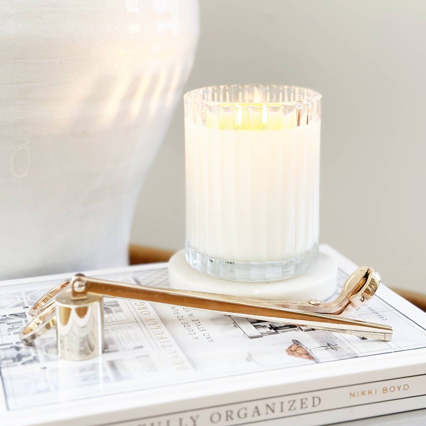 UNWIND | Sea Salt + Palm Fluted Coconut Wax Candle