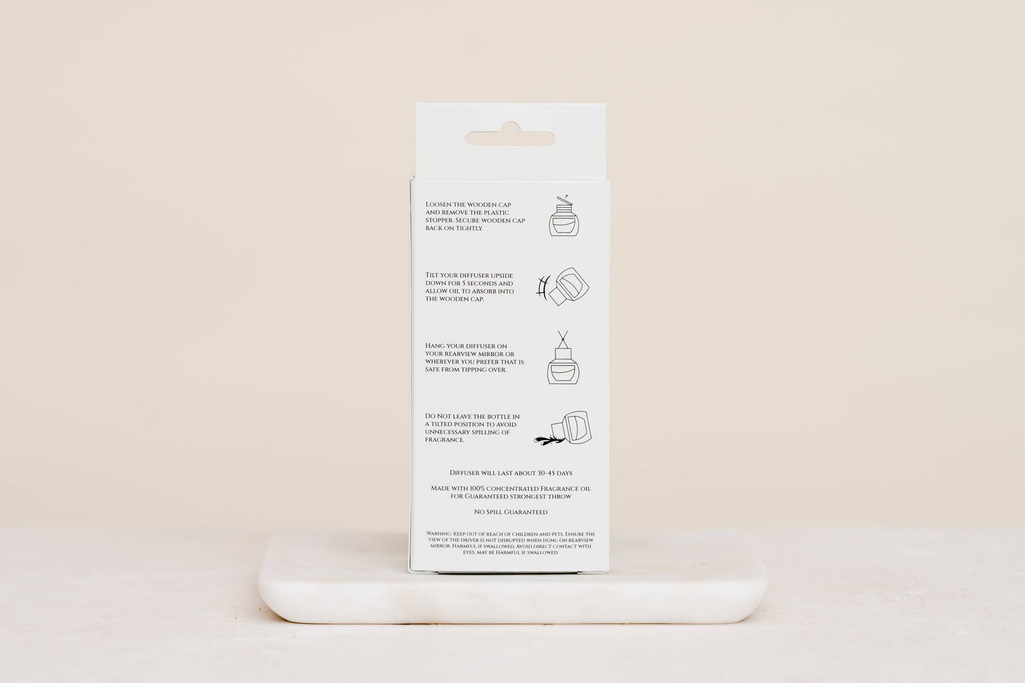 White Lotus Car Diffuser – Coconut & Sandalwood