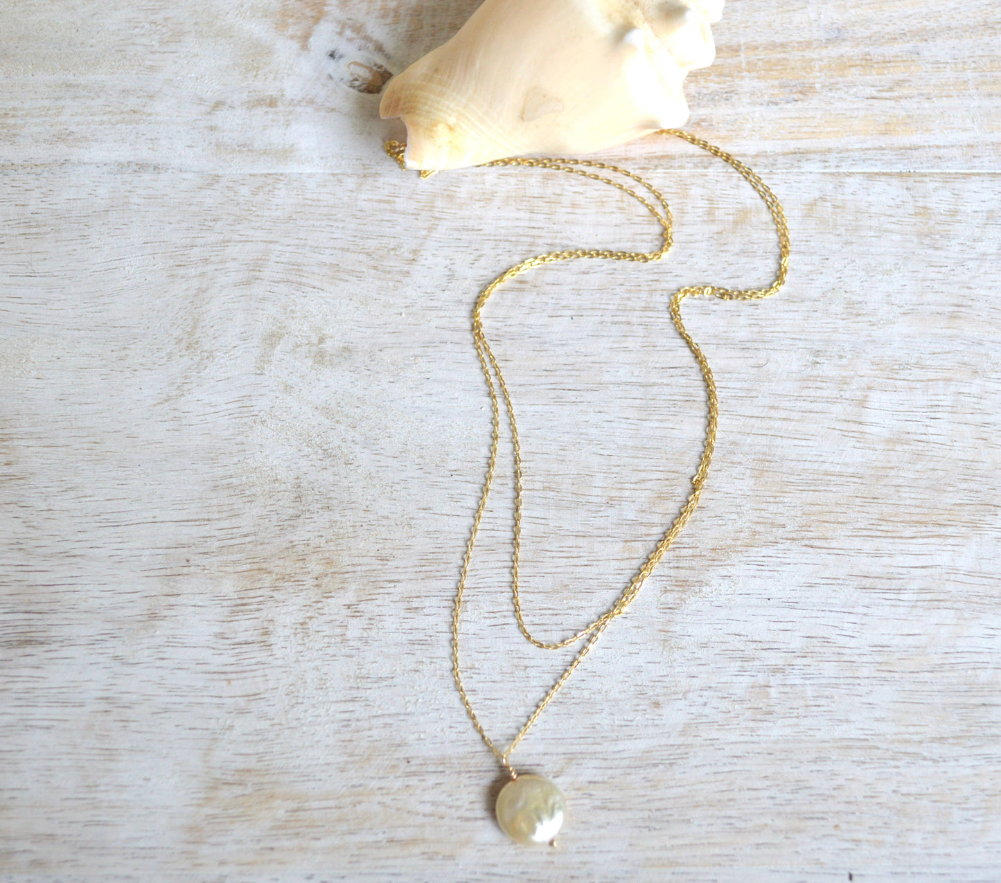 Double Strand Pearl Necklace