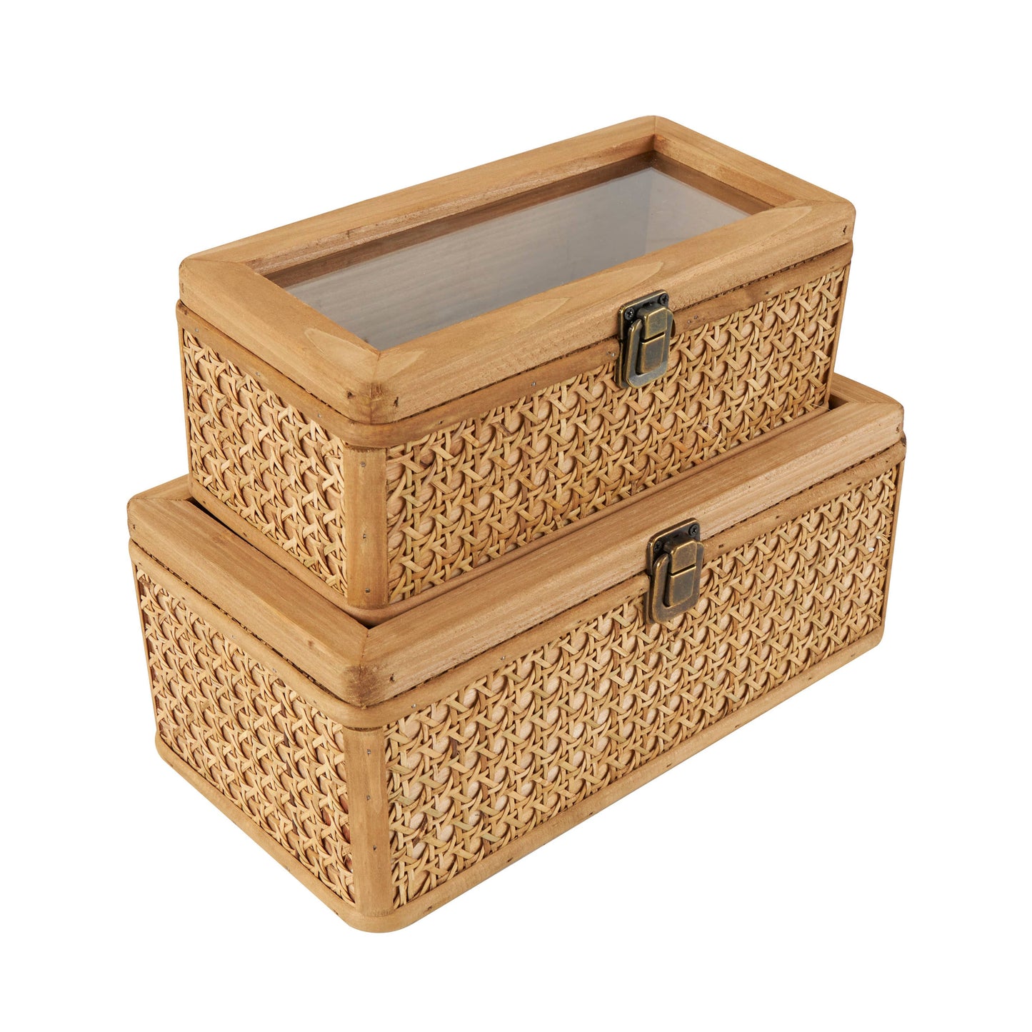 Natural Brown Rattan Box