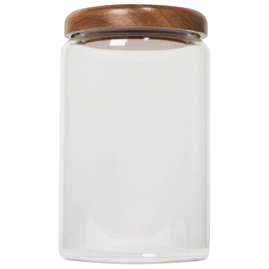 Glass Jar with Acacia wood lid - 32 oz