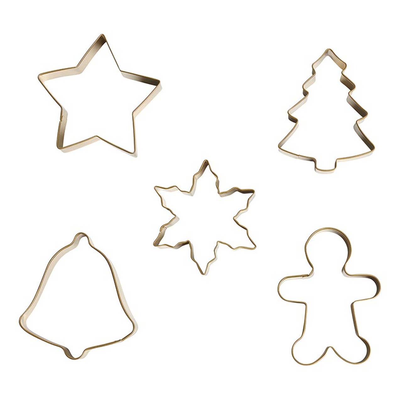 Gold Ornament Cookie Cutter Sets