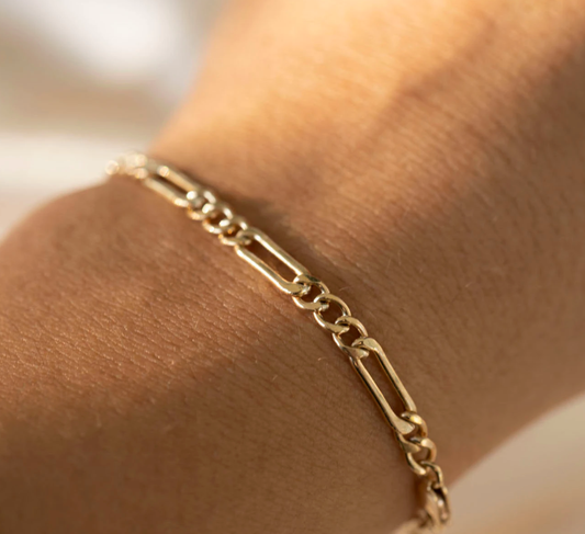 Gold Figaro Bracelet