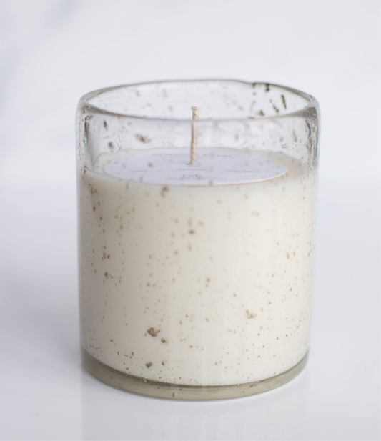 Flecked Glass Candle