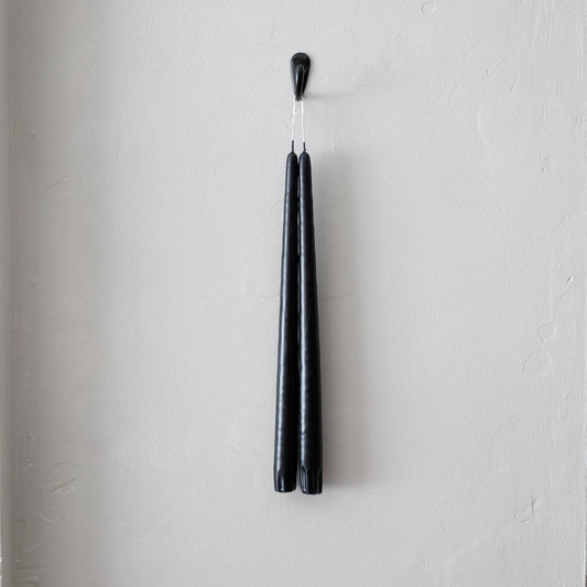 Taper Candles - Pair Black