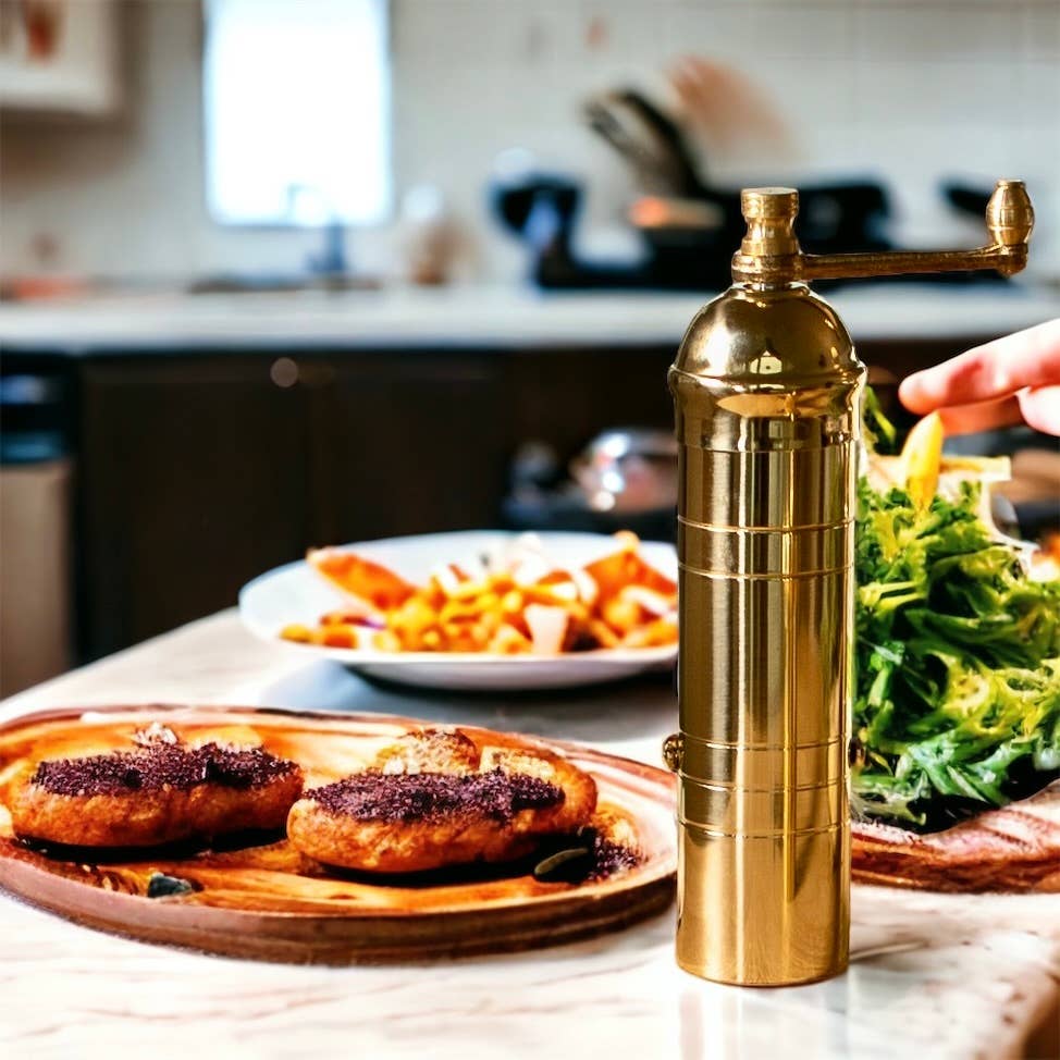 The original 'Small Brass Mill'  - 7" pepper grinder