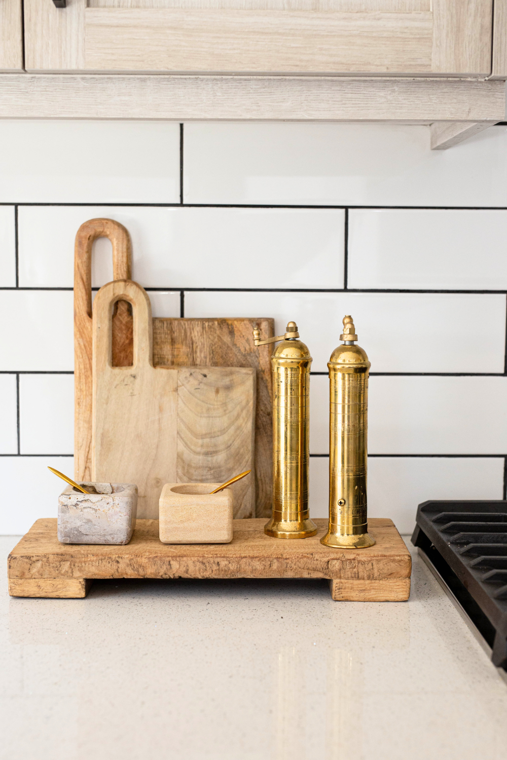 Trivet Riser Solid Reclaimed Elm Wood