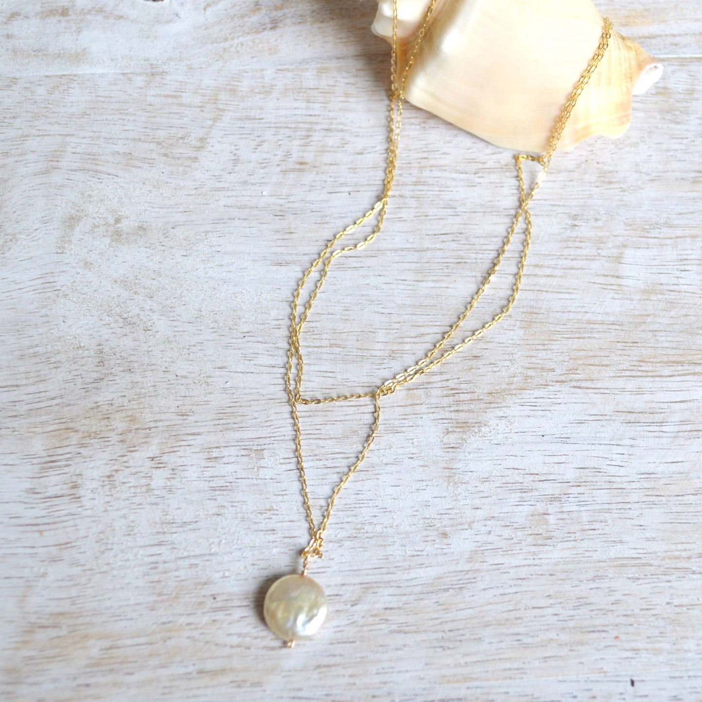 Double Strand Pearl Necklace