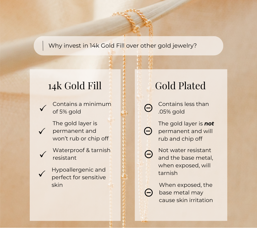 Hammered Half Circle Stud Earrings | 14k Gold Fill