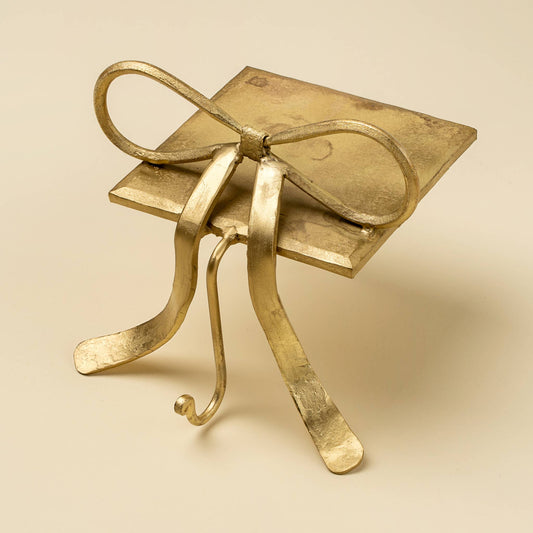 Bow Stocking Holder, Gold