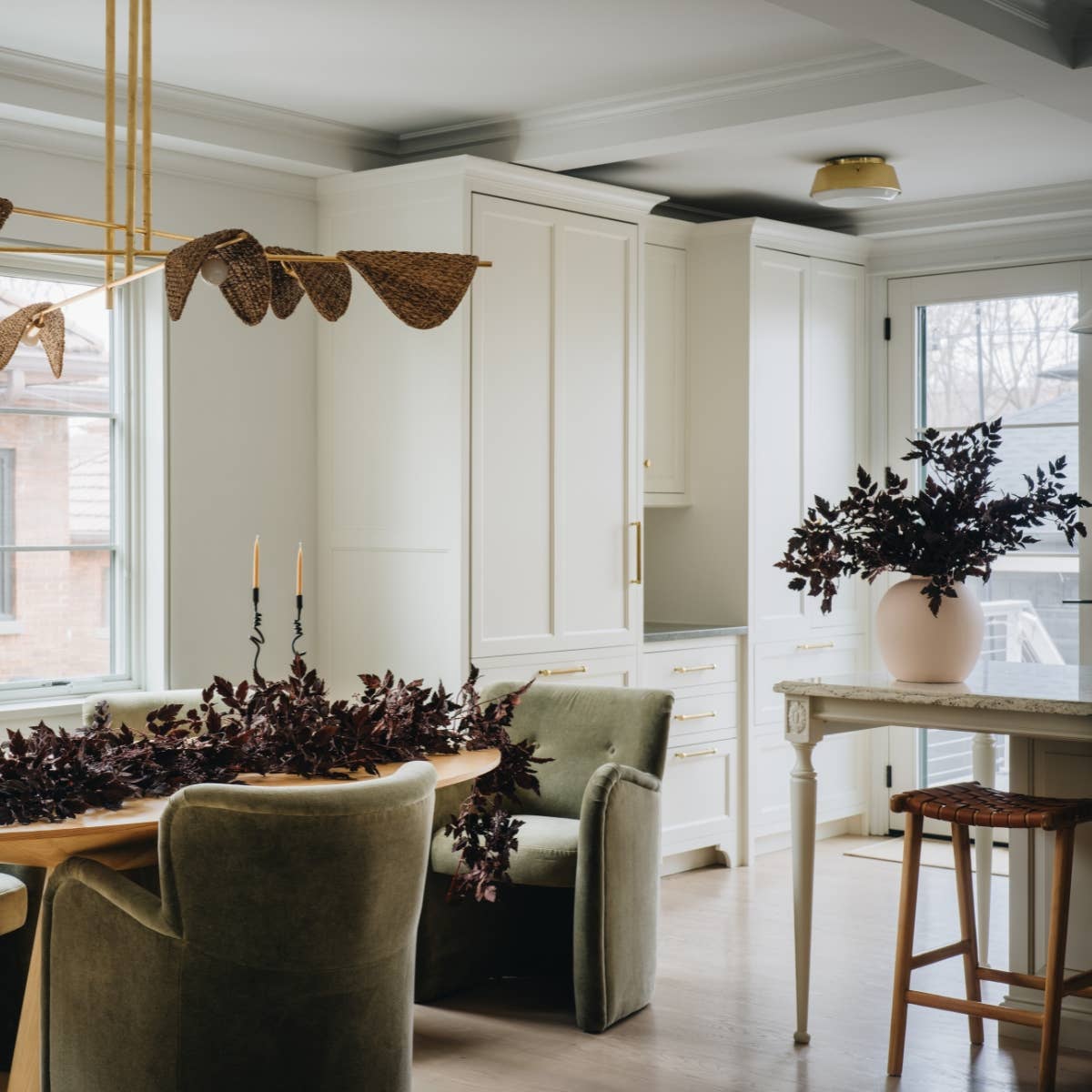 Plum Fake Cimicifuga Ramosa Leaves - 31"