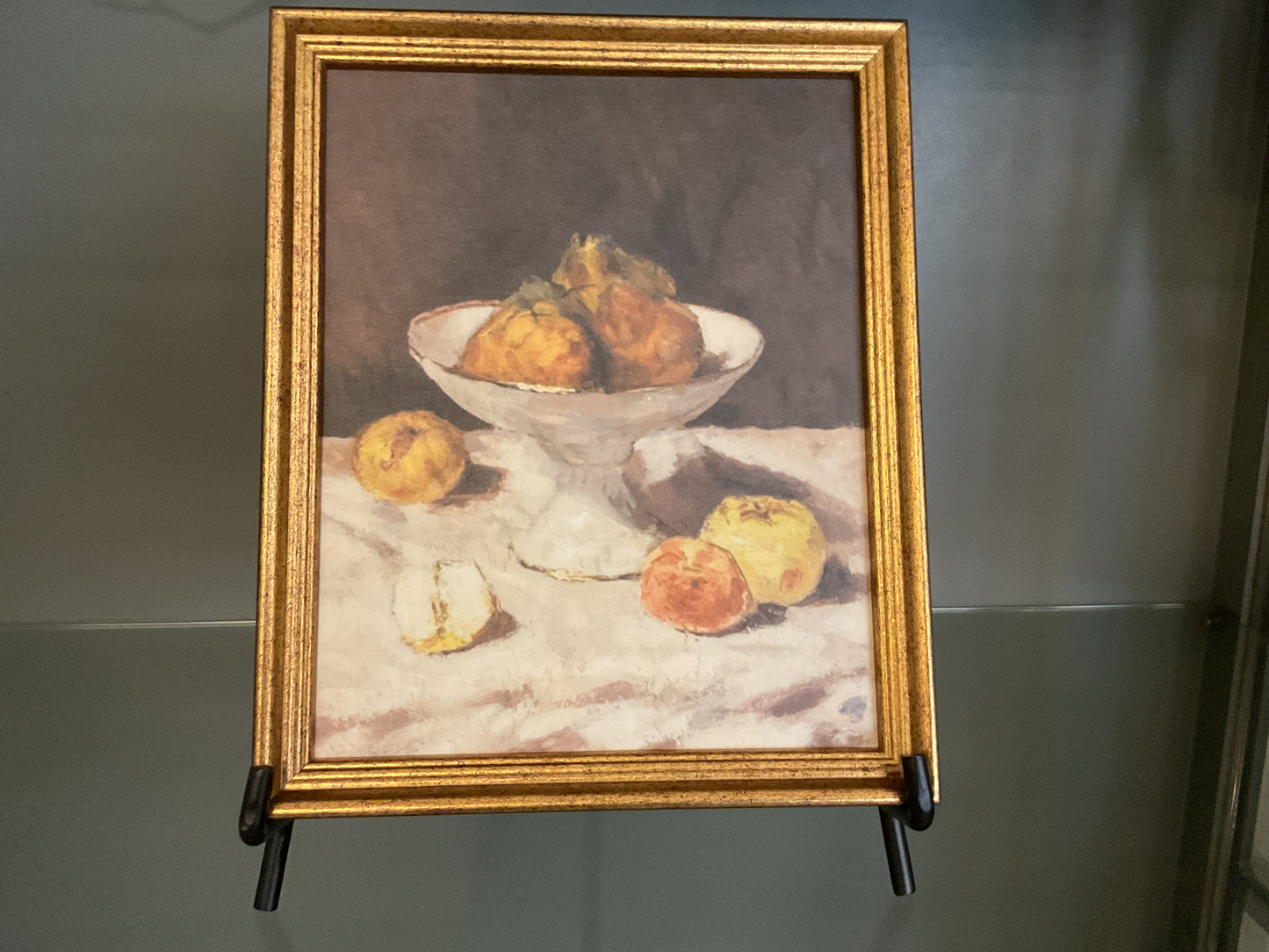 Fruit in Dish Vintage Framed Canvas 8” x 10”