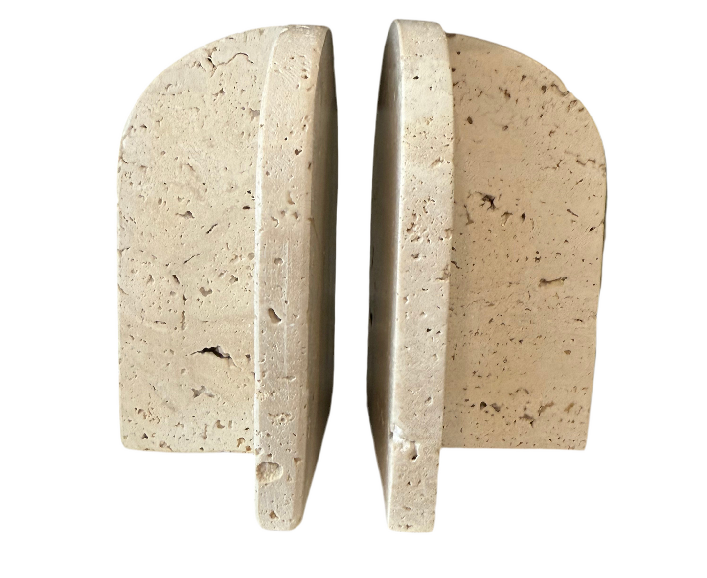 Travertine Bookend Set