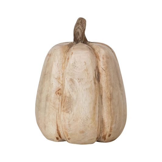 Mango Wood Carved Pumpkin