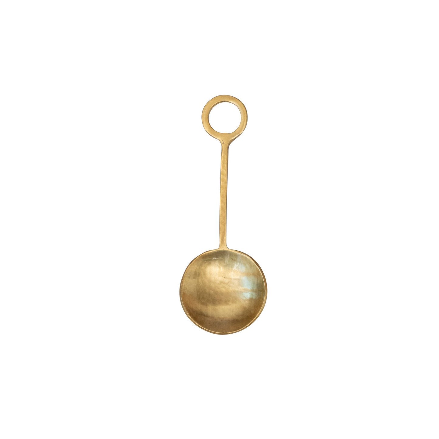 Hammered Stainless Steel Spoon, Gold Finish
