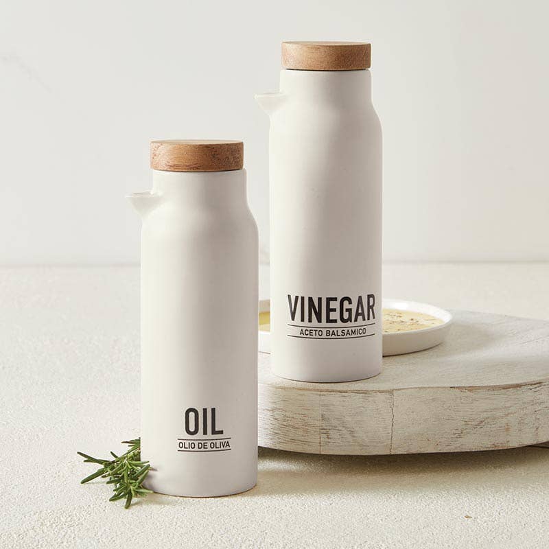 Matte Oil + Vinegar Bottles SET
